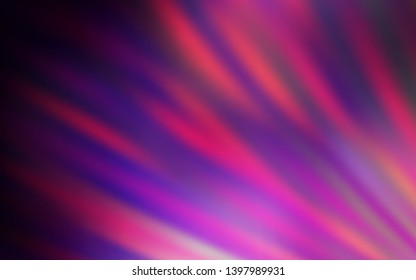 Dark Purple, Pink vector background with stright stripes. Blurred decorative design in simple style with lines. Smart design for your business advert.