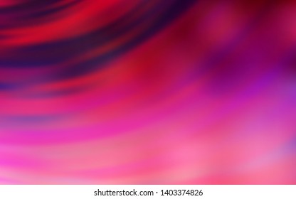 Dark Purple, Pink vector background with wry lines. Colorful illustration in abstract style with gradient. Template for cell phone screens.