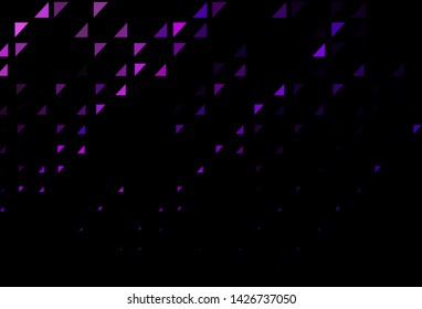 Dark Purple, Pink vector background with bubbles. Blurred bubbles on abstract background with colorful gradient. Design for posters, banners.
