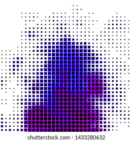 Dark Purple, Pink vector background with rectangles. Colorful illustration with gradient rectangles and squares. Design for your business promotion.