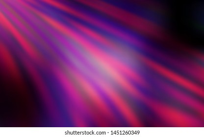 Dark Purple, Pink vector background with straight lines. Shining colored illustration with sharp stripes. Pattern for ad, booklets, leaflets.