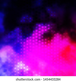 Dark Purple, Pink vector background with rectangles. New abstract illustration with rectangular shapes. Modern template for your landing page.