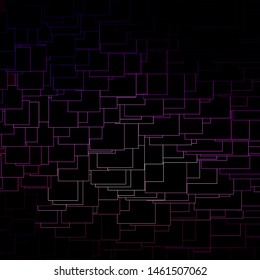 Dark Purple, Pink vector background with rectangles. Abstract gradient illustration with rectangles. Pattern for busines booklets, leaflets