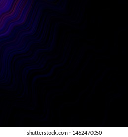 Dark Purple, Pink vector background with wry lines. A sample with colorful lines, shapes. Template for cell phone screens.
