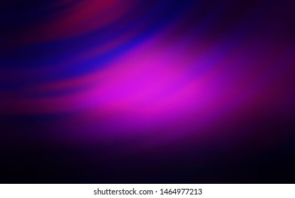 Dark Purple, Pink vector background with bent lines. Creative illustration in halftone style with gradient. New composition for your brand book.