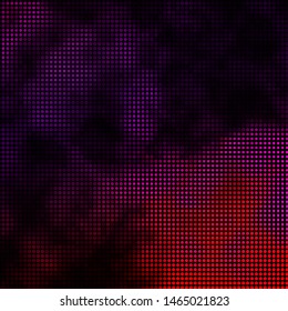 Dark Purple, Pink vector background with circles. Abstract decorative design in gradient style with bubbles. Pattern for booklets, leaflets.