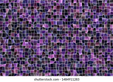 Dark Purple, Pink vector background in polygonal style. Modern abstract illustration with colorful rectangles. The template can be used as a background.