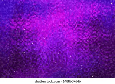 Dark Purple, Pink vector background with rectangles. Glitter abstract illustration with rectangular shapes. Smart design for your business advert.