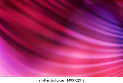 Dark Purple, Pink vector background with wry lines. Geometric illustration in abstract style with gradient.  A new texture for your  ad, booklets, leaflets.