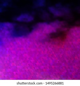 Dark Purple, Pink vector background with polygonal style. Glitter abstract illustration with triangular shapes. Pattern for booklets, leaflets
