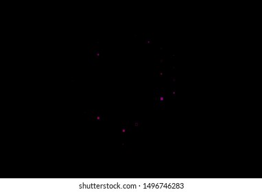 Dark Purple, Pink vector background with rectangles. Rectangles on abstract background with colorful gradient. Pattern for commercials.