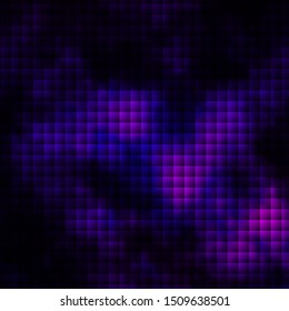 Dark Purple, Pink vector background in polygonal style. Abstract gradient illustration with colorful rectangles. Modern template for your landing page.
