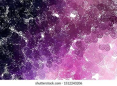 Dark Purple, Pink vector background with curved lines. Colorful illustration in abstract style with gradient. New composition for your brand book.