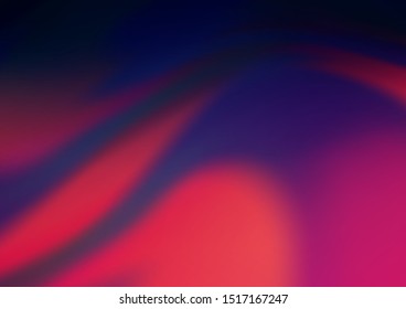 Dark Purple, Pink vector background with bent lines. Shining illustration, which consist of blurred lines, circles. Pattern for your business design.