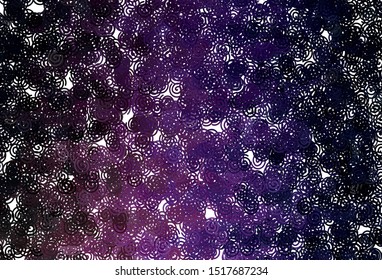 Dark Purple, Pink vector background with bent lines. An elegant bright illustration with gradient. A new texture for your  ad, booklets, leaflets.