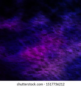 Dark Purple, Pink vector background with polygonal style. Modern abstract illustration with colorful triangles. Pattern for commercials.
