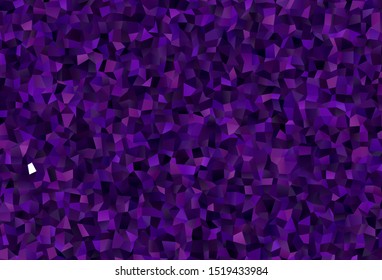 Dark Purple, Pink vector background in polygonal style. Modern abstract illustration with colorful rectangles. The template can be used as a background.
