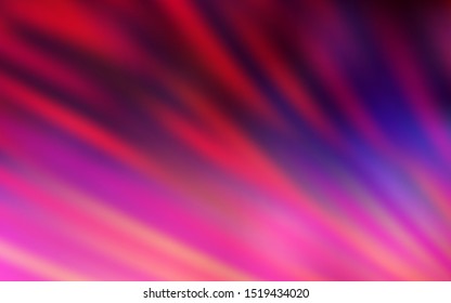Dark Purple, Pink vector background with straight lines. Colorful shining illustration with lines on abstract template. Best design for your ad, poster, banner.