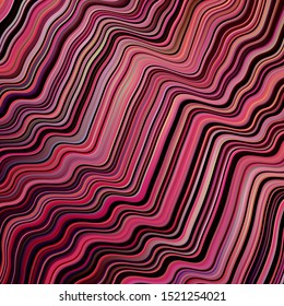 Dark Purple, Pink vector background with bent lines. A completely new colorful illustration in simple style. A new texture for your  ad, booklets, leaflets.