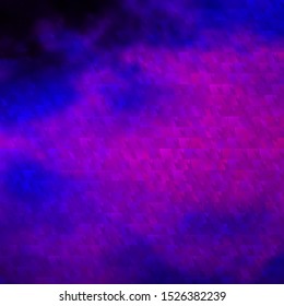 Dark Purple, Pink vector background with triangles. Beautiful illustration with triangles in nature style. Pattern for commercials.