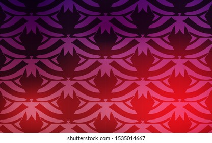 Dark Purple, Pink vector background with triangles. Illustration with set of colorful triangles. Template for wallpapers.