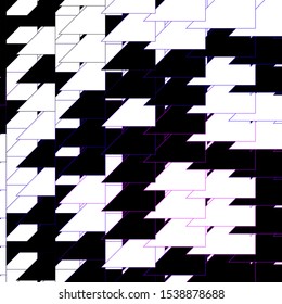 Dark Purple, Pink vector background with lines. Modern abstract illustration with colorful lines. Template for your UI design.