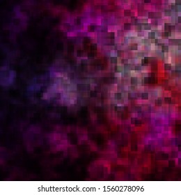 Dark Purple, Pink vector background with rectangles. Rectangles with colorful gradient on abstract background. Modern template for your landing page.
