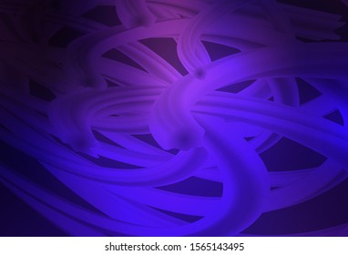 Dark Purple, Pink vector background with curved lines. A circumflex abstract illustration with gradient. Template for cell phone screens.