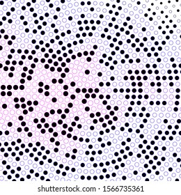 Dark Purple, Pink vector background with spots. Glitter abstract illustration with colorful drops. Design for your commercials.