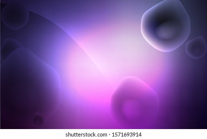 Dark Purple, Pink vector background with bent ribbons. Creative geometric illustration in memphis style with gradient. New composition for your brand book.