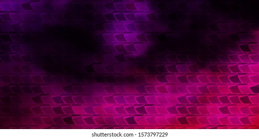 Dark Purple, Pink vector background in polygonal style. Modern design with rectangles in abstract style. Design for your business promotion.