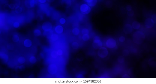 Dark Purple, Pink vector background with spots. Abstract colorful disks on simple gradient background. Pattern for business ads.