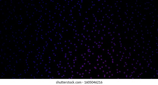 Dark Purple, Pink vector background with colorful stars. Decorative illustration with stars on abstract template. Pattern for wrapping gifts.