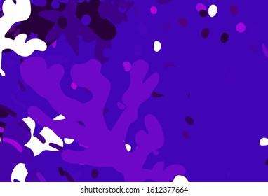 Dark Purple, Pink vector background with abstract shapes. Simple colorful illustration with abstract gradient shapes. Simple design for your web site.