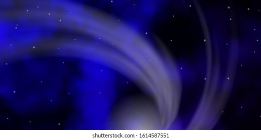 Dark Purple, Pink vector background with small and big stars. Shining colorful illustration with small and big stars. Best design for your ad, poster, banner.