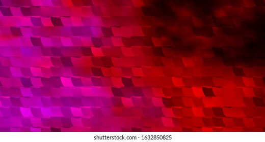 Dark Purple, Pink vector background in polygonal style. Rectangles with colorful gradient on abstract background. Pattern for websites, landing pages.