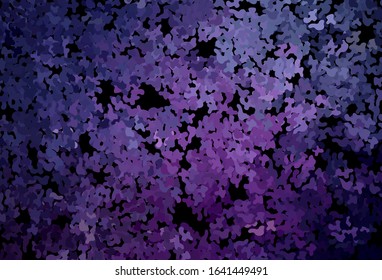 Dark Purple, Pink vector background with abstract shapes. Illustration with colorful gradient shapes in abstract style. Elegant design for wallpapers.