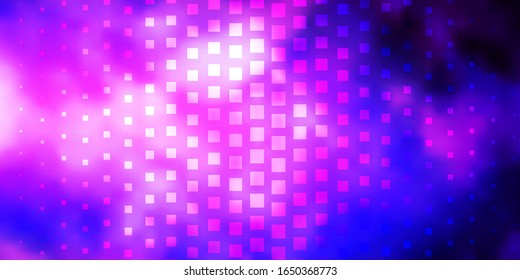 Dark Purple, Pink vector background with rectangles. Modern design with rectangles in abstract style. Modern template for your landing page.