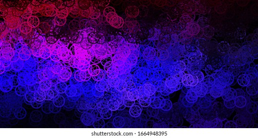 Púrpura oscuro, fondo vector rosado con símbolos ocultos. Diseño retro en estilo abstracto con formas de brujería. Base simple para su diseño oculto.