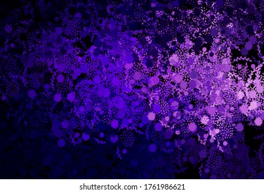 Dark Purple, Pink vector background with abstract shapes. Decorative design in abstract style with random forms. Simple design for your web site.