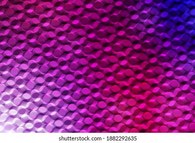 Dark Purple, Pink vector background with bubbles. Glitter abstract illustration with blurred drops of rain. New template for your brand book.