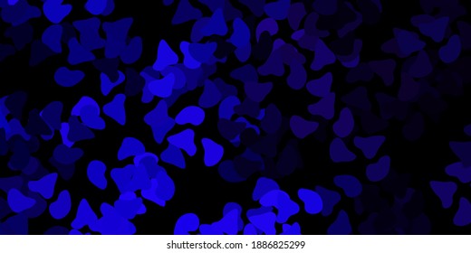 Dark purple, pink vector background with random forms. Modern abstract illustration with gradient random forms. Simple illustration for your web site.