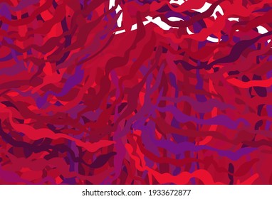 Dark Purple, Pink vector background with bent lines. An elegant bright illustration with gradient lines. Pattern for your business design.
