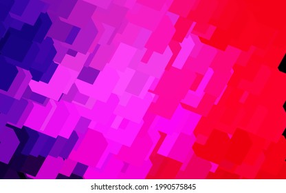 Dark Purple, Pink vector background in polygonal style. Decorative design in abstract style with rectangles. Pattern can be used for websites.