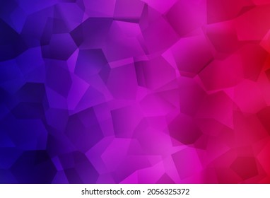 Dark Purple, Pink vector background with abstract shapes. Colorful chaotic forms with gradient in modern style. Best smart design for your business.