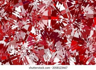 Dark Purple, Pink vector background with triangles. Web material illustration with colorful abstract triangles. Start design for insperarion.