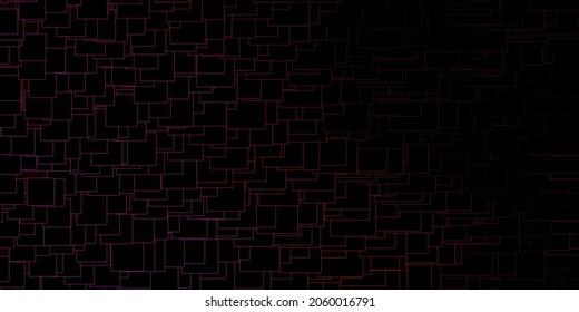 Dark Purple, Pink vector background with rectangles. Illustration with a set of gradient rectangles. Best design for your ad, poster, banner.