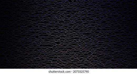 Dark Purple, Pink vector background with lines. Abstract illustration with bandy gradient lines. Smart design for your promotions.
