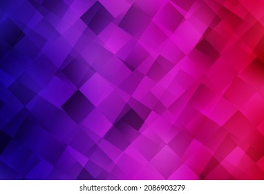 Púrpura oscuro, fondo vector rosado con rectángulos. Ilustración abstracta moderna con rectángulos coloridos. El patrón se puede usar para sitios web.