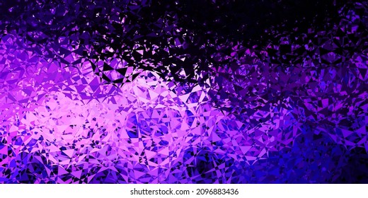 Fondo vector púrpura oscuro, rosa con formas poligonales. Ilustración de material web con triángulos abstractos coloridos. Iniciar diseño para el insperarión.
